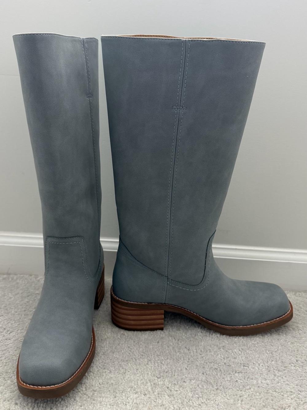 Frye & Co Miranda 14 Boot in Dusty Blue - NWOT